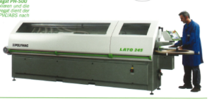 АВТОМАТИЧЕСКИЙ ОДНОСТОРОННИЙ КРОМКООБЛИЦОВОЧНЫЙ СТАНОК мод.LATO 245 - POLYMAC 2004 г.в.